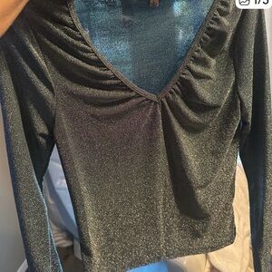 Grace & Fame Blue Top